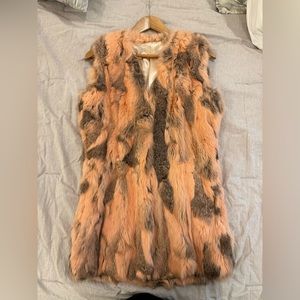 Rabbit fur vest